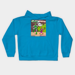 Fartman and yawnboy Kids Hoodie